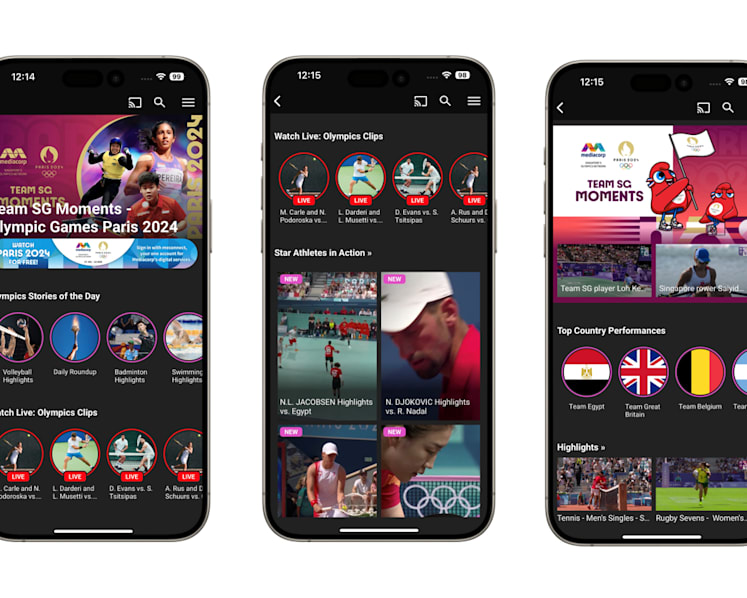Mediacorp launches vertical videos feature for bite-sized Paris Olympics coverage