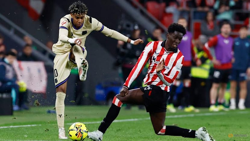 Sumptuous Yamal strike gives Barca win in Bilbao and four-point lead