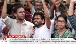 India politics: Hundreds of students join protest led by India's viral 'Cockroach Party' 