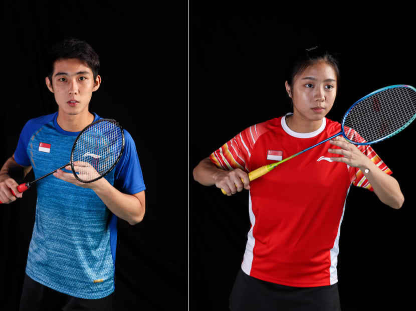 Loh Kean Yew (left), 24, and Yeo Jia Min, 22, are Singapore’s top male and female badminton players. Loh and Yeo are ranked No 39 and 26 in the world, respectively.