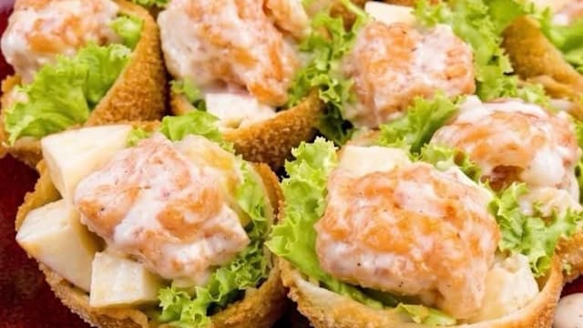 食谱：沙律水果虾