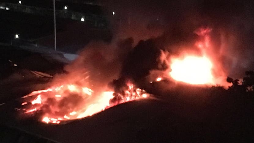 Massive fire put out at Toa Payoh Industrial Park