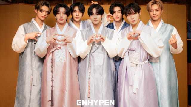 ENHYPEN穿韩服拜年掀论战　中国粉丝怒骂：韩国连新年都要偷