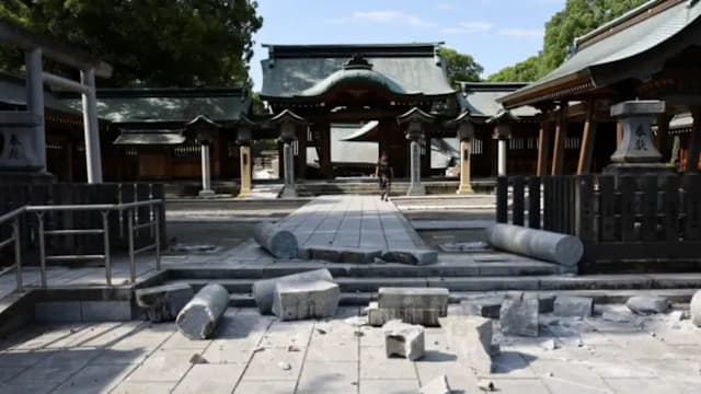 日本熊本县接连发生多次余震 最强达5.8级