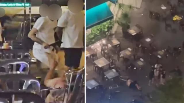 男子在新山餐馆用餐 突遭人用菜刀猛砍至倒地