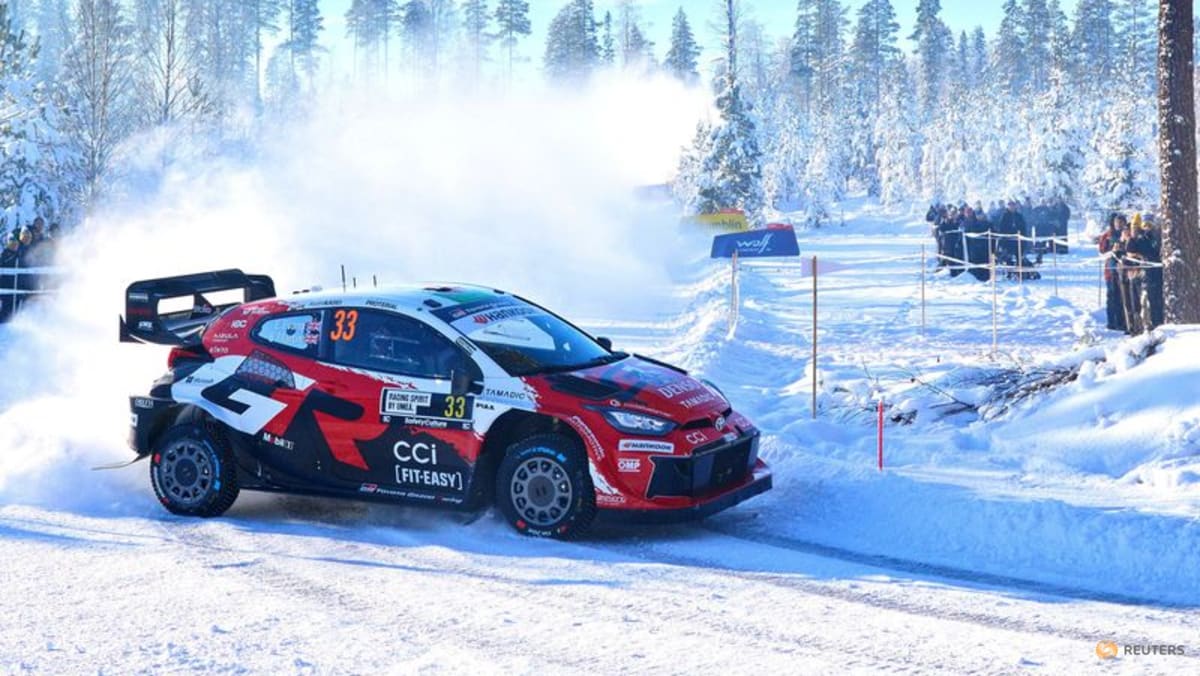 Rallying-Evans leads Toyota quartet into final day in snowy Sweden