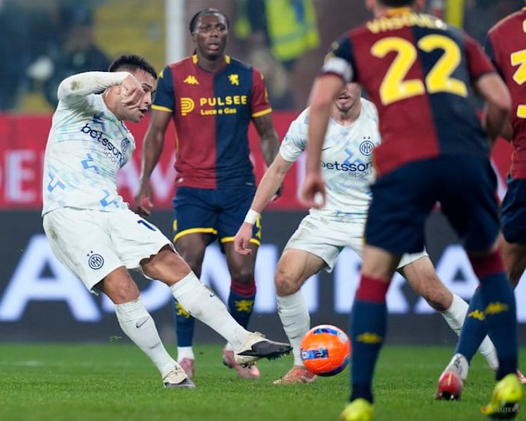 Inter edge Genoa to claim Serie A top spot